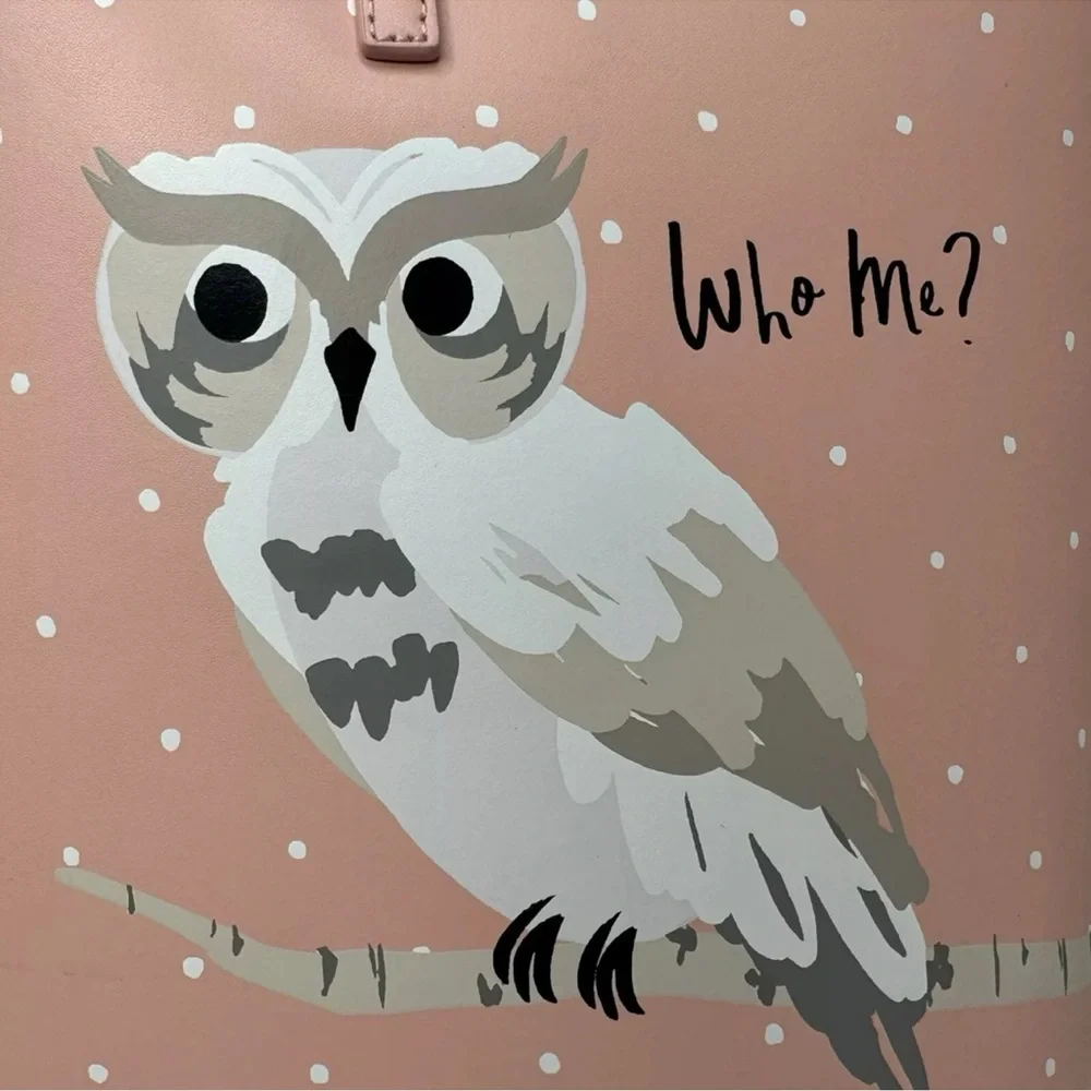 Kate Spade Pink Owl Tote Bag - Picture 9 of 11